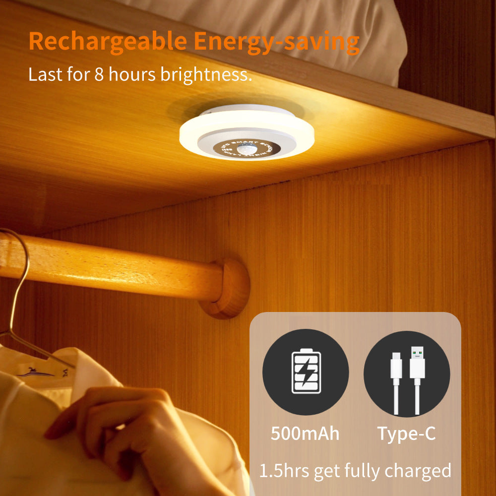 Smart Infrared Sensor Lamp Cabinet Aisle USB Charging Night Light - Rankz