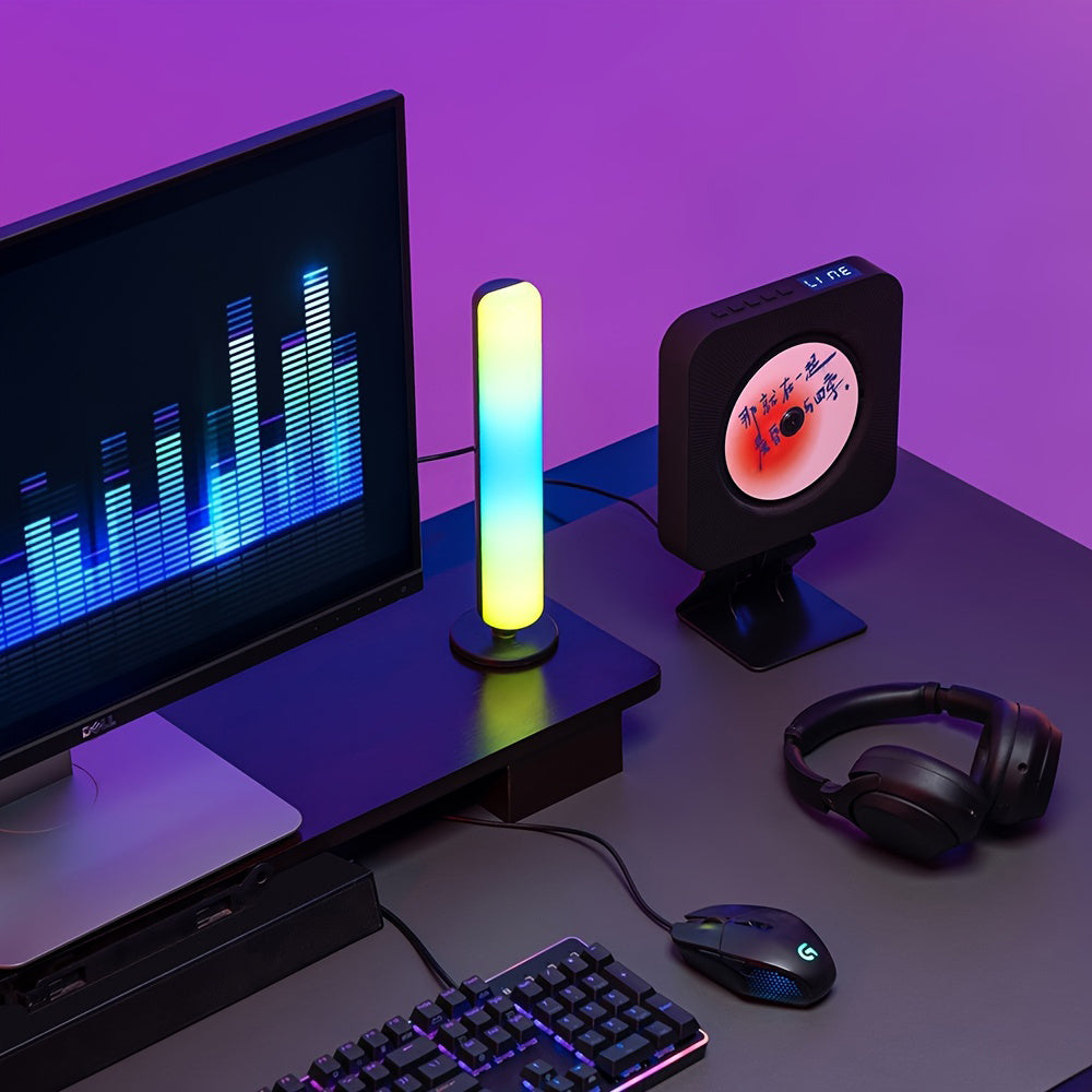 RGB Music Rhythm USB Rechargeable Ambient Light for Christmas and Home Decor - Rankz