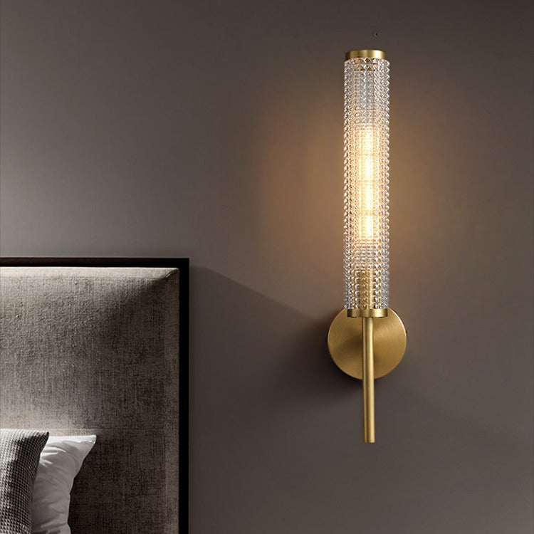 Nordic Glass Long Pole Wall Lamp Light Luxury - Rankz