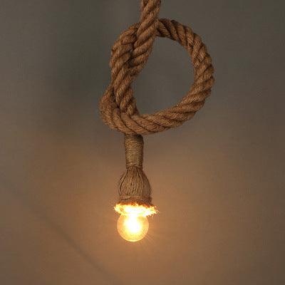 chandelier retro creative living room bedroom restaurant hemp lighting - Rankz