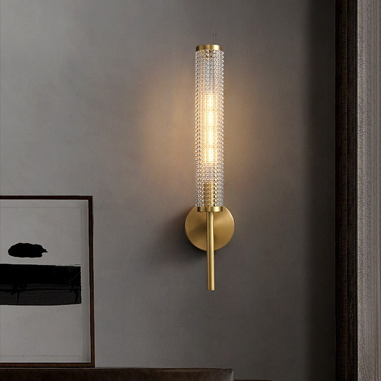 Nordic Glass Long Pole Wall Lamp Light Luxury - Rankz