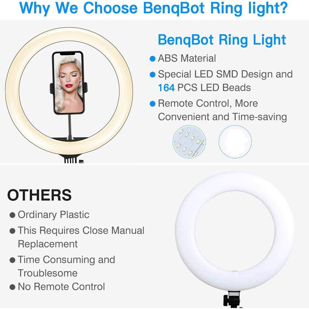 USB Ring Light, With Tripod Frame Light Compatible with Apple, Video Light, Dimmable Light, Selfie Led Ring Light - Rankz