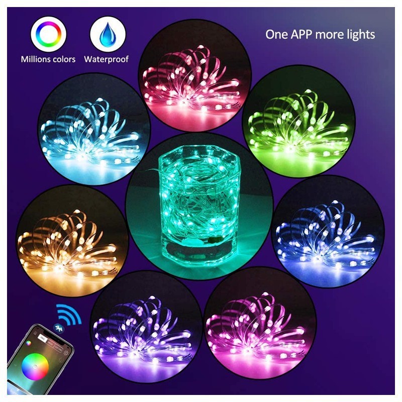 Christmas Tree Smart Copper Wire Light String