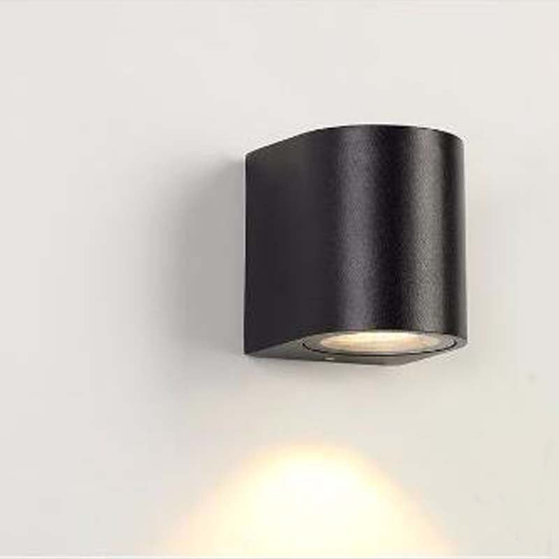 Led Outdoors Wall Lamp 5W 10W Up Down Lighting Indoor Double-Head Curved Waterproof IP65 Wall Lamp Modern Bedroom Lamp Warm White Light