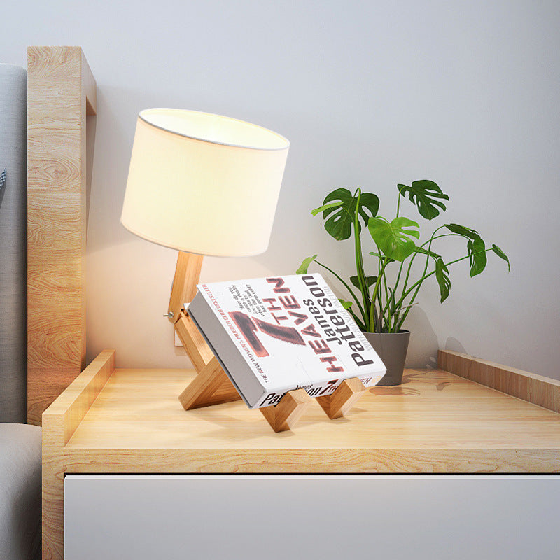 Table Lamp Creative Bedroom Table Lamp Table Lamp Wooden Enlighten Elegance - Rankz 