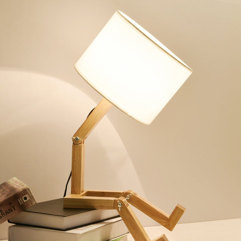 Table Lamp Creative Bedroom Table Lamp Table Lamp Wooden Enlighten Elegance - Rankz 
