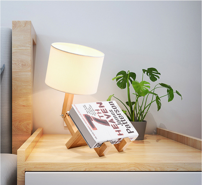 Table Lamp Creative Bedroom Table Lamp Table Lamp Wooden Enlighten Elegance - Rankz 