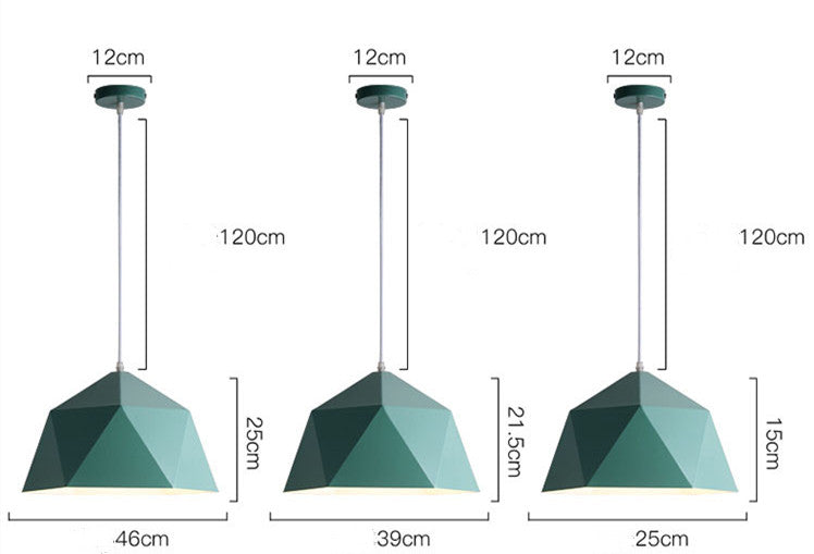 Colorful Geometric Creative Small Hanging Lamps - Rankz 