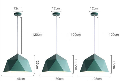Colorful Geometric Creative Small Hanging Lamps - Rankz 