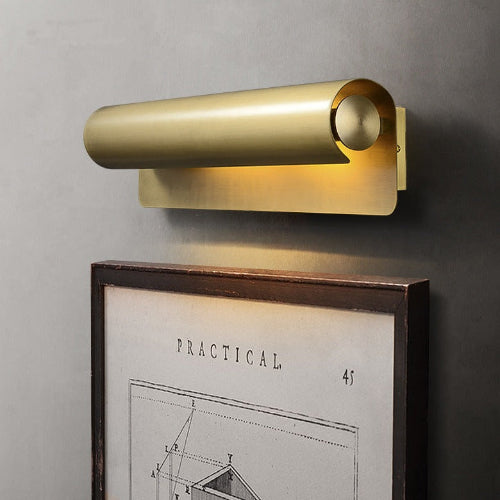 Wall Lamp Simple Living Room Bulb Copper Bedroom Bedside Lamp - Rankz 