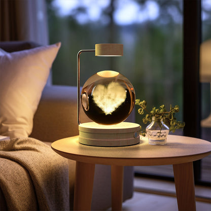 Crystal Ball Cosmic Dinosaur Indoor Night Light USB Power Warm Bedside Light Birthday Gift Night Lamp - Rankz 