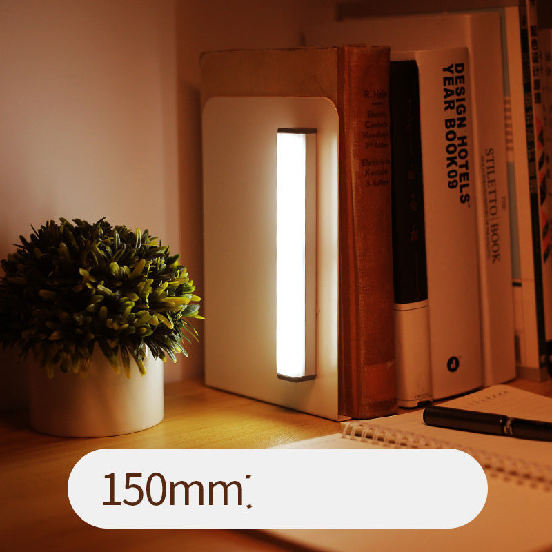 Ultra-thin LED Cabinet Light, Wireless Motion Sensor LED Light Bar, USB Rechargeable Side Magnetic Self-adhesive Kitchen Night Light for Wardrobe