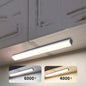 Ultra-thin LED Cabinet Light, Wireless Motion Sensor LED Light Bar, USB Rechargeable Side Magnetic Self-adhesive Kitchen Night Light for Wardrobe