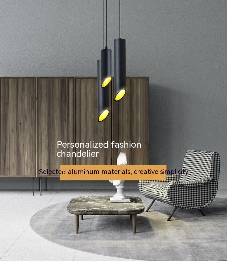 Dining Room Stairs Hanging Line Lamp Aluminum Oblique Ceiling - Rankz 