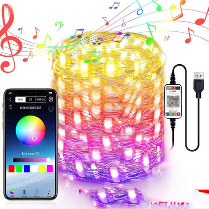 Christmas Tree Smart Copper Wire Light String