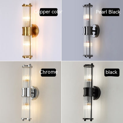 American Retro Copper Bedroom Bedside Wall Lamp Simple - Rankz 