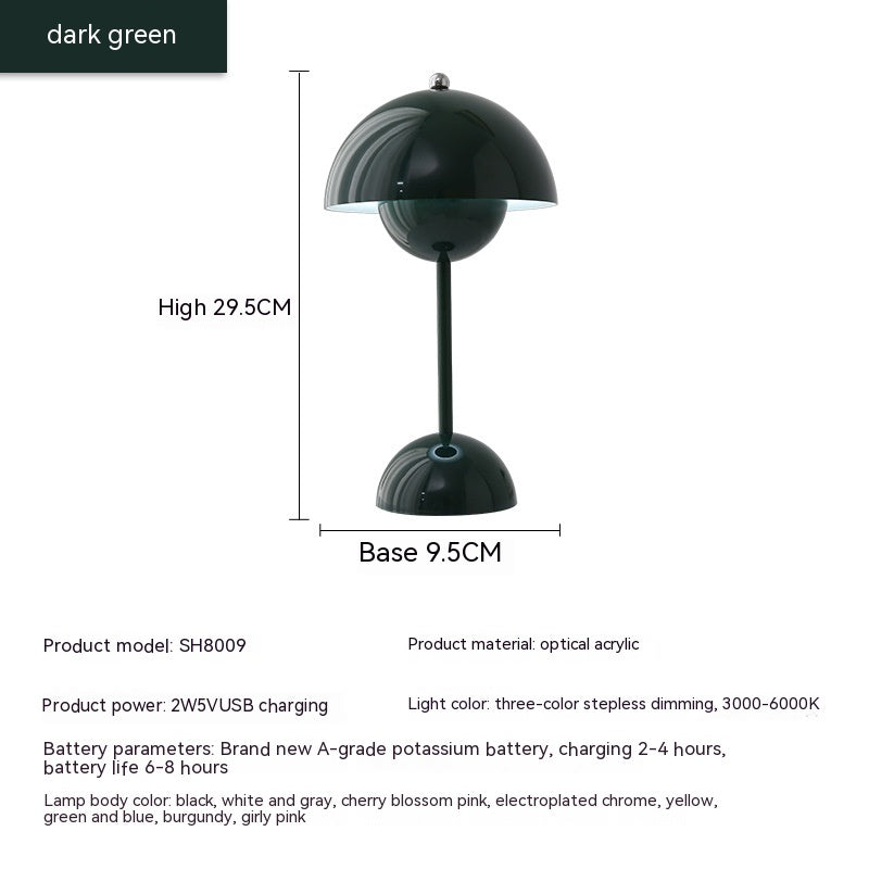 Rechargeable Bud Atmosphere Table Lamp Bedside Decorative Lamp - Rankz 