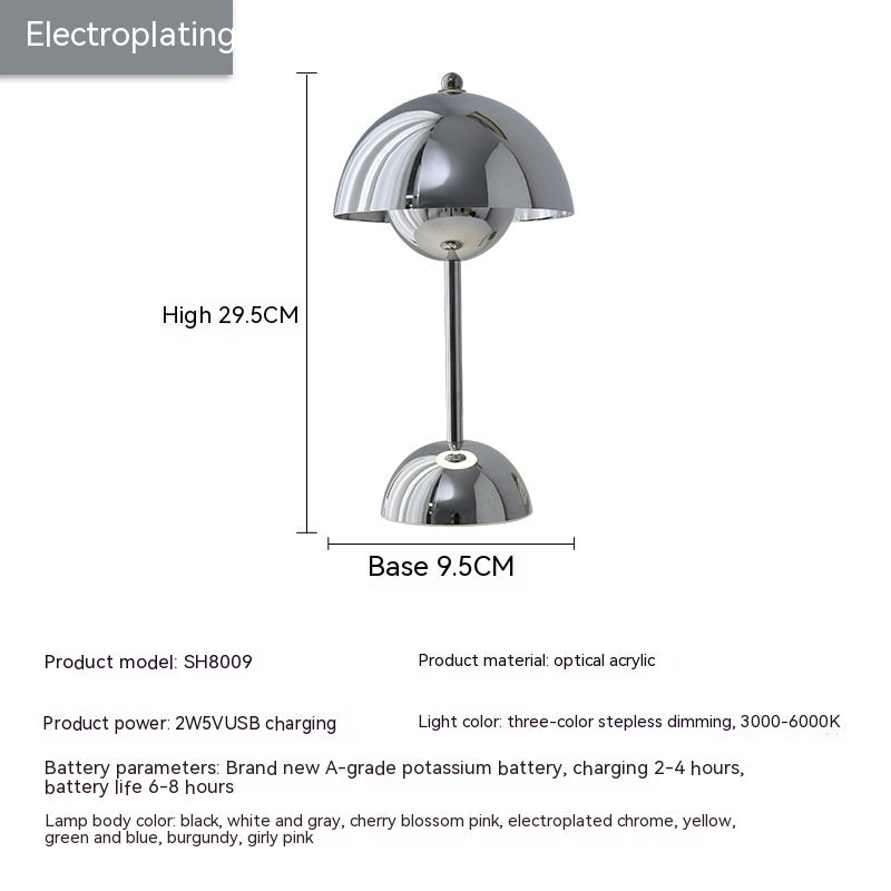 Rechargeable Bud Atmosphere Table Lamp Bedside Decorative Lamp - Rankz 