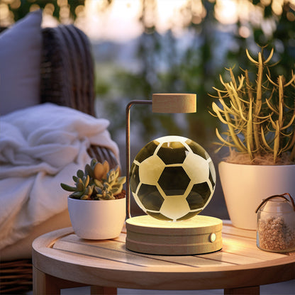 Crystal Ball Cosmic Dinosaur Indoor Night Light USB Power Warm Bedside Light Birthday Gift Night Lamp - Rankz 