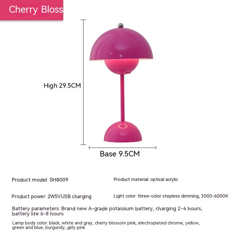 Rechargeable Bud Atmosphere Table Lamp Bedside Decorative Lamp - Rankz 