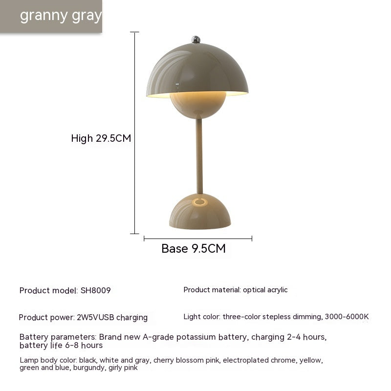 Rechargeable Bud Atmosphere Table Lamp Bedside Decorative Lamp - Rankz 