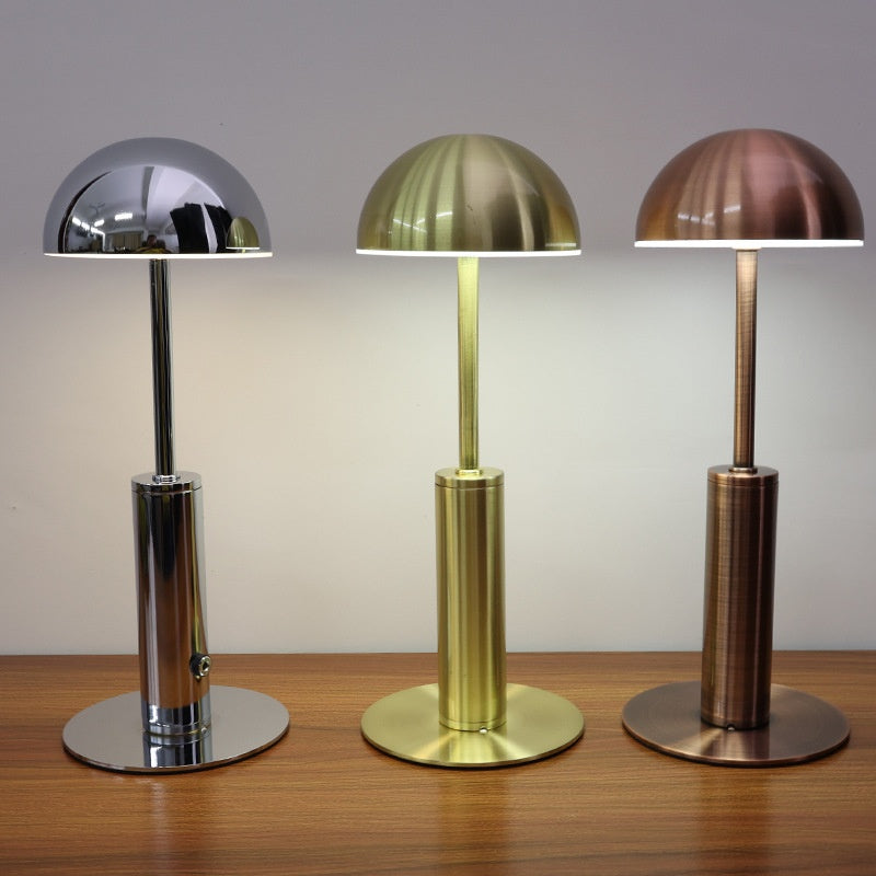 Cross-Border Led Rechargeable Bar Table Lamp Creative Mushroom-shaped Haircut Decorative Lamp Ambience Light Outdoor Restaurant And Cafe Desk Lamp - Rankz 
