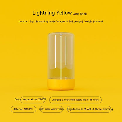 New LED Camping Light Type-c Rechargeable Portable Night Light With High Transparency And Anti Drop Creative Atmosphere Light - Rankz 