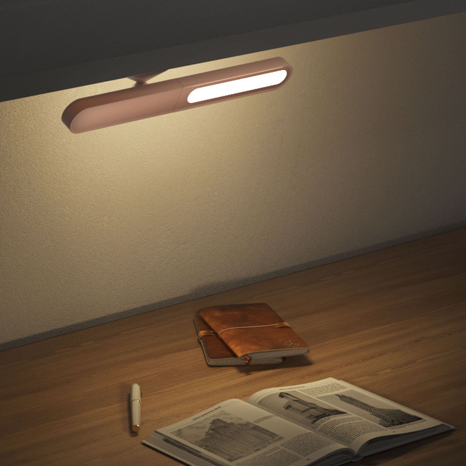 Reading Table Lamp Creative Geometric Desk Lamp Wireless Wall Lamp Multifunctional Magnetic Suction Small Night Light - Rankz 