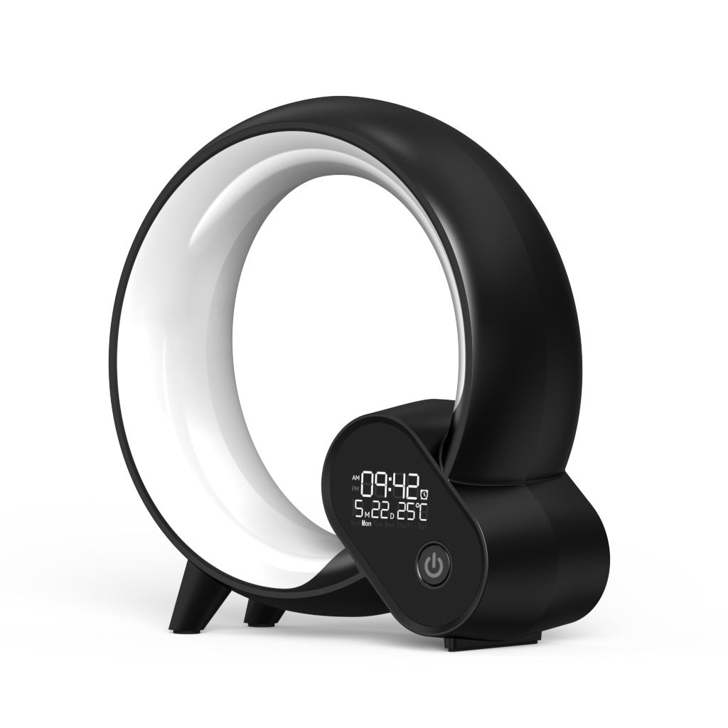 Creative Q Light Analog Sunrise Digital Display Alarm Clock Bluetooth Audio Intelligent Wake-up Q Colorful Atmosphere Light - Rankz 