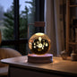 Crystal Ball Cosmic Dinosaur Indoor Night Light USB Power Warm Bedside Light Birthday Gift Night Lamp - Rankz 