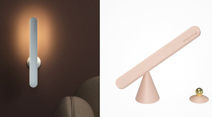 Reading Table Lamp Creative Geometric Desk Lamp Wireless Wall Lamp Multifunctional Magnetic Suction Small Night Light - Rankz 