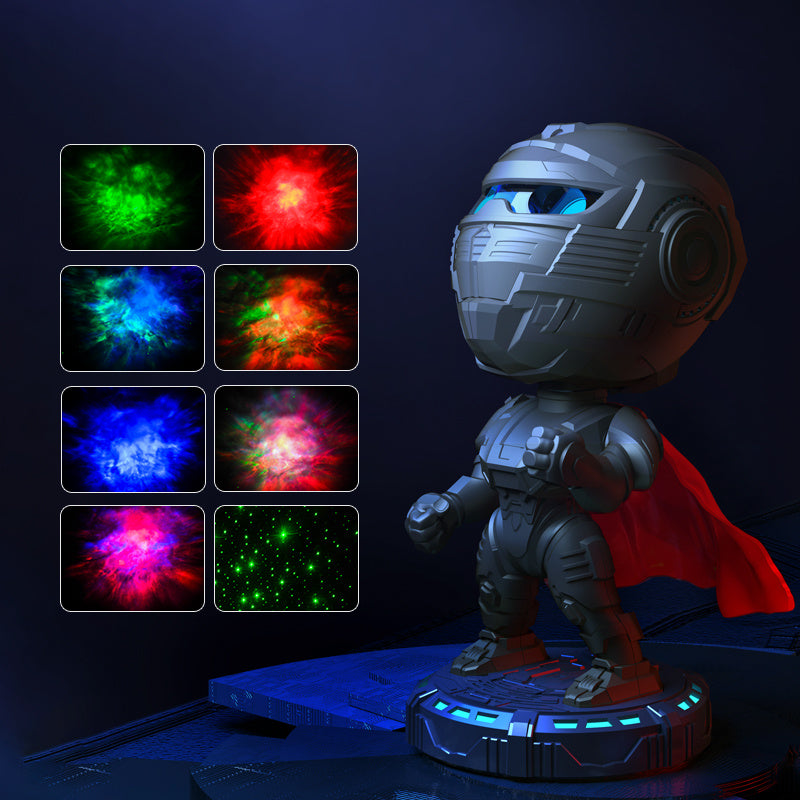 Mecha Samurai Starry Sky Projection Night Light. - Rankz 