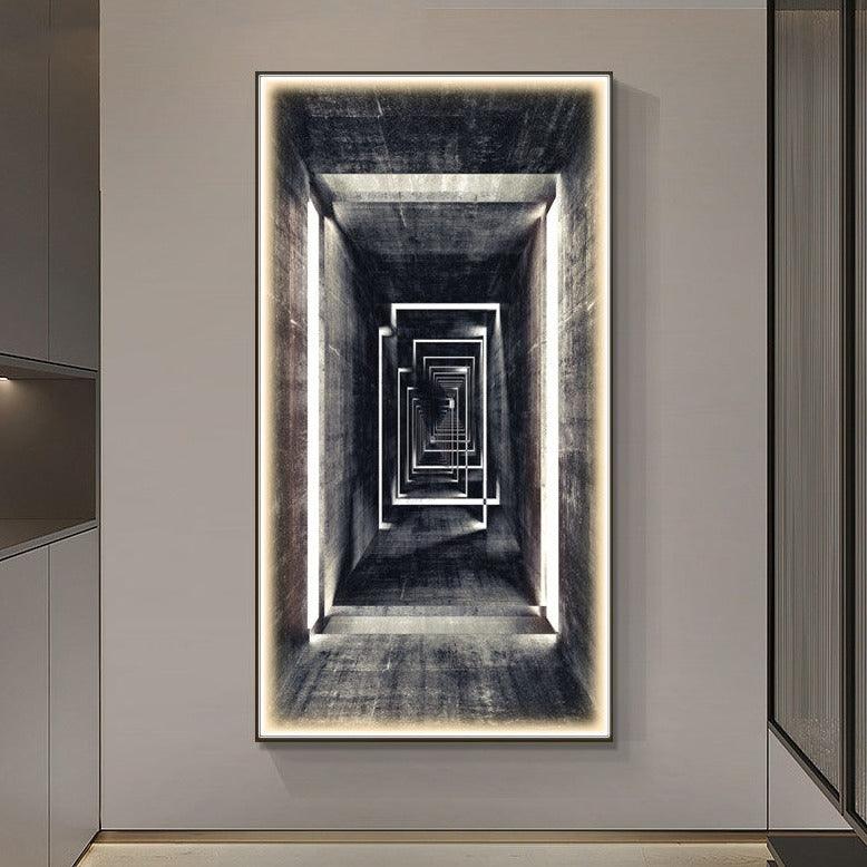 Aisle Vertical Wall Art Led Lights Entrance Decoration - Rankz 