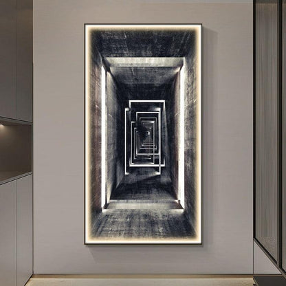Aisle Vertical Wall Art Led Lights Entrance Decoration - Rankz 