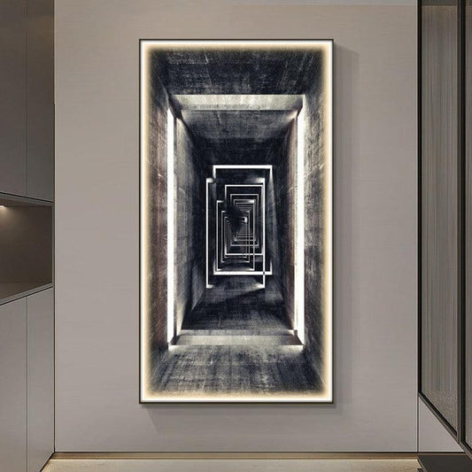Aisle Vertical Wall Art Led Lights Entrance Decoration - Rankz 