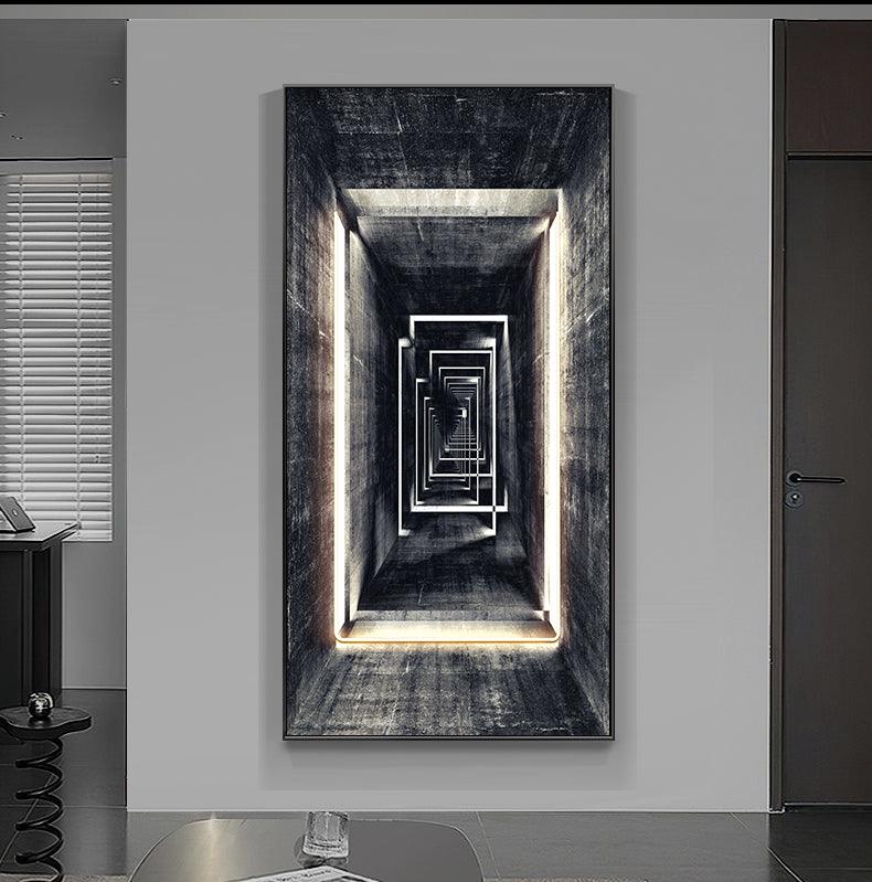 Aisle Vertical Wall Art Led Lights Entrance Decoration - Rankz 