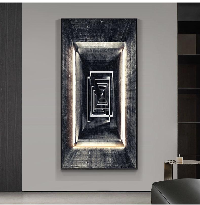 Aisle Vertical Wall Art Led Lights Entrance Decoration - Rankz 