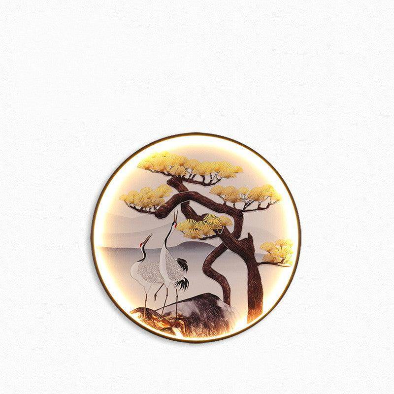Art Atmosphere Aisle Living Room Background Wall Painting Hanging Lamp - Rankz 