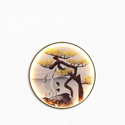 Art Atmosphere Aisle Living Room Background Wall Painting Hanging Lamp - Rankz 