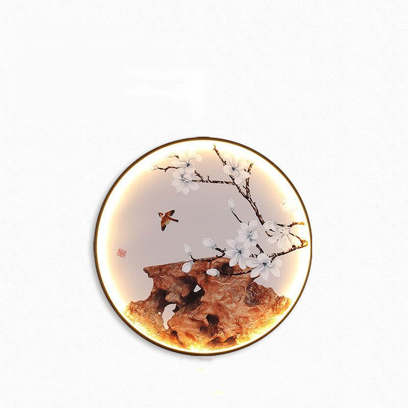 Art Atmosphere Aisle Living Room Background Wall Painting Hanging Lamp - Rankz 