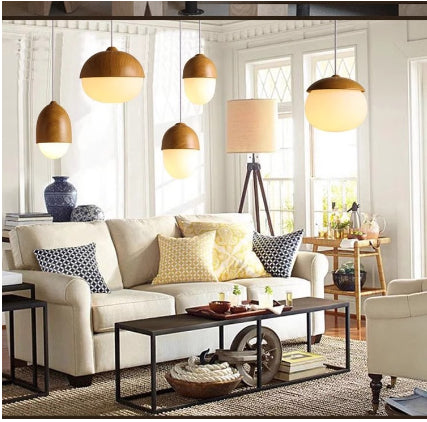 Modern Minimalist Wood-like Nut Chandelier - Rankz 