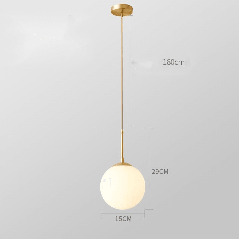 Bedroom Bedside Glass Single Head Small Chandelier - Rankz 