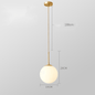 Bedroom Bedside Glass Single Head Small Chandelier - Rankz 