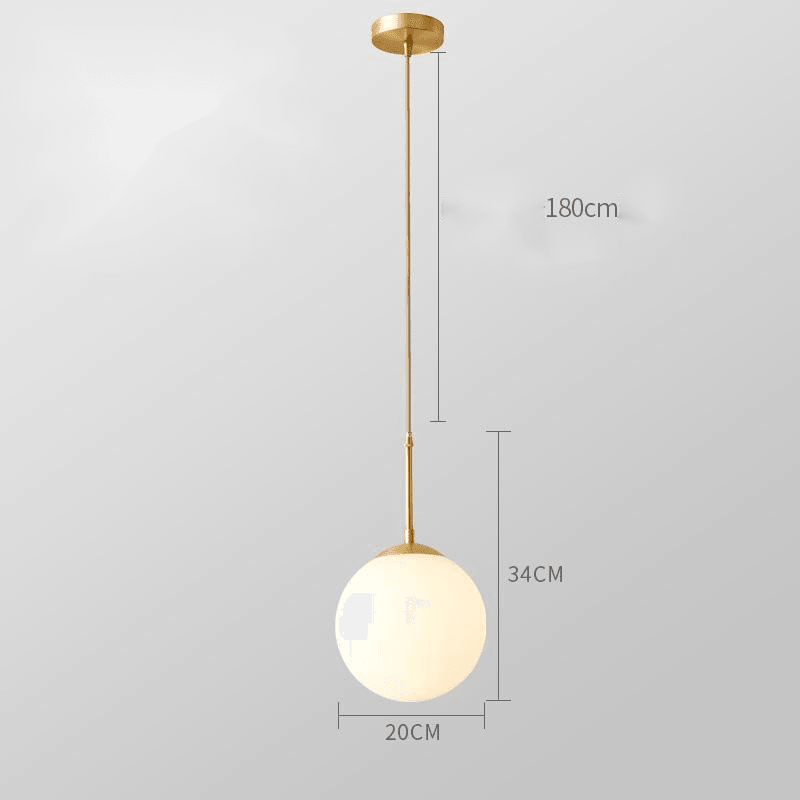Bedroom Bedside Glass Single Head Small Chandelier - Rankz 