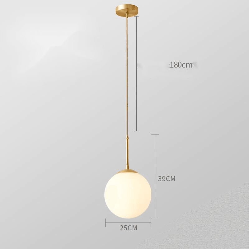 Bedroom Bedside Glass Single Head Small Chandelier - Rankz 