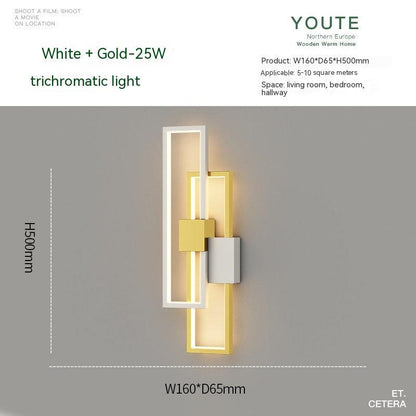 Bedroom Bedside Nordic Minimalism Wall Lamp Modern Minimalist - Rankz 