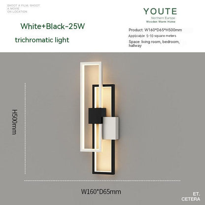 Bedroom Bedside Nordic Minimalism Wall Lamp Modern Minimalist - Rankz 