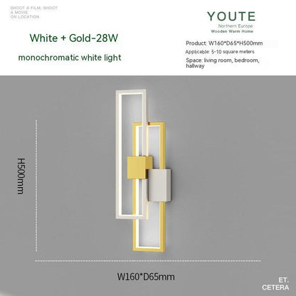 Bedroom Bedside Nordic Minimalism Wall Lamp Modern Minimalist - Rankz 