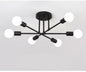 Bedroom Living Room Dining Room 6 Head Ceiling Lights Industrial Wind Iron Art - Rankz 