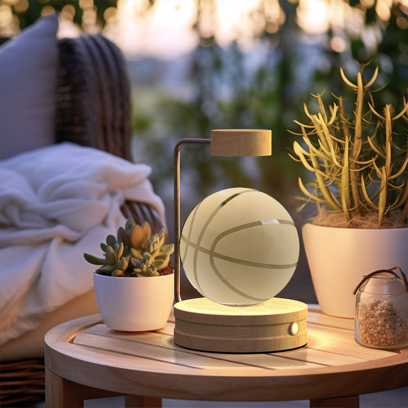 Crystal Ball Cosmic Dinosaur Indoor Night Light USB Power Warm Bedside Light Birthday Gift Night Lamp - Rankz 